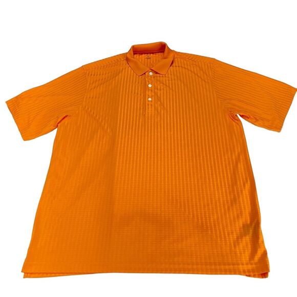 Jack Nicklaus Polo Shirt Mens Size XL Yellow Plaid Golf Performance Short Sleeve - Picture 8 of 13